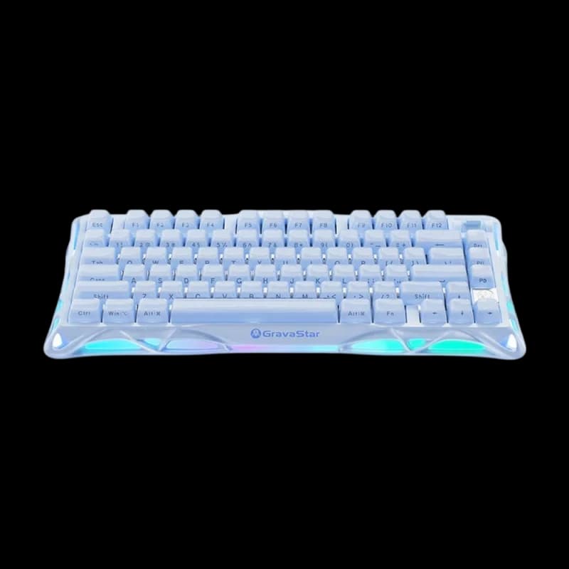 GravaStar Mercury K1 Wireless RGB Gaming Keyboard - Ice Blue Special Edition