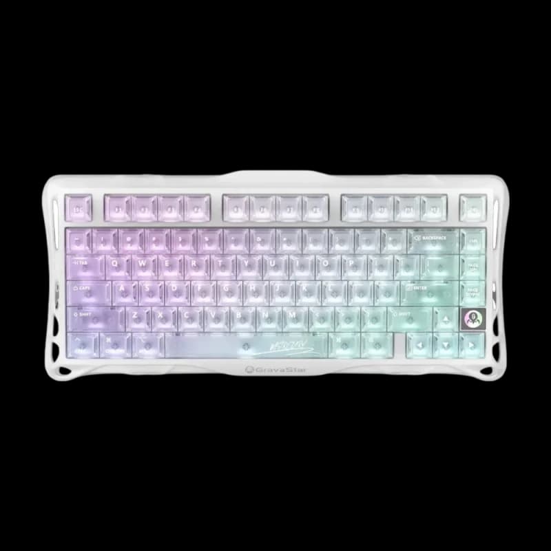 GravaStar Mercury K1 Lite Wireless Gaming Keyboard - Crystal Aurora
