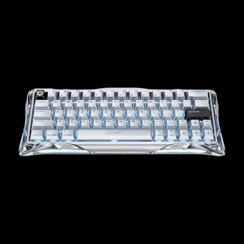 GravaStar Mercury V60 Pro Hall Effect Magnetic Switch Gaming Keyboard - Silver