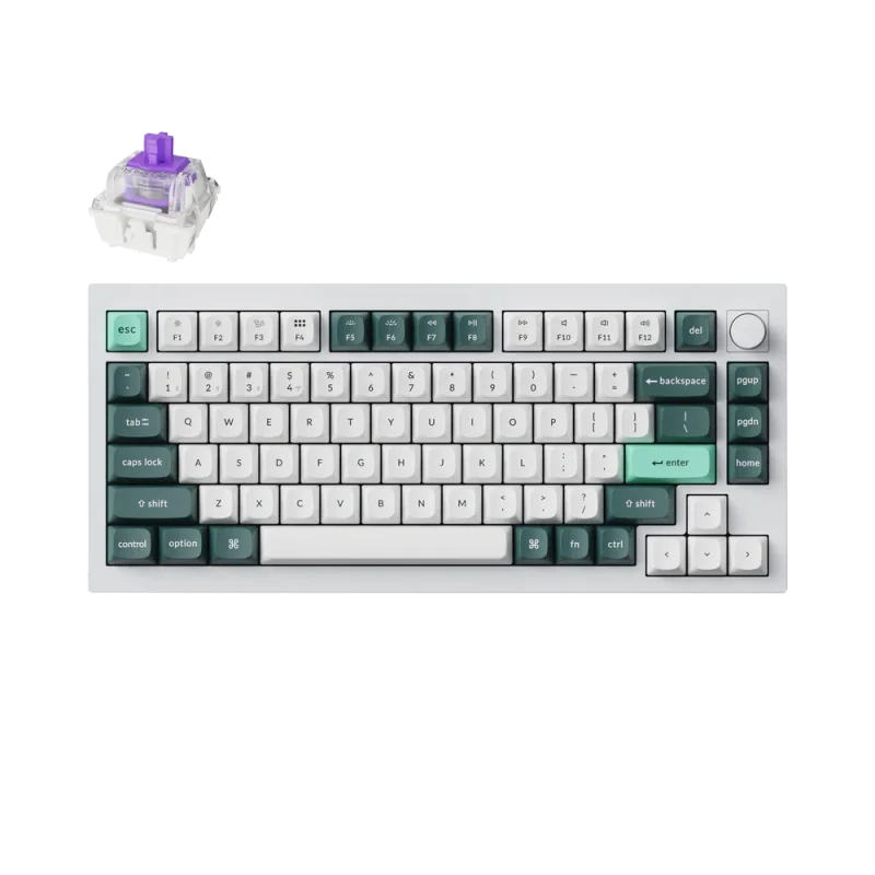 Keychron Q1 HE QMK Wireless Custom Keyboard - Shell White